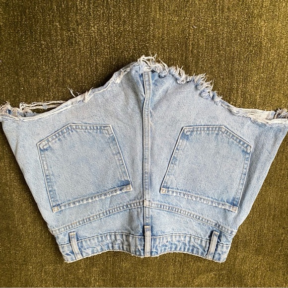 Denim Blue Women's Shorts 100% cotton size EU 38 USA size 6 - Picture 4 of 6